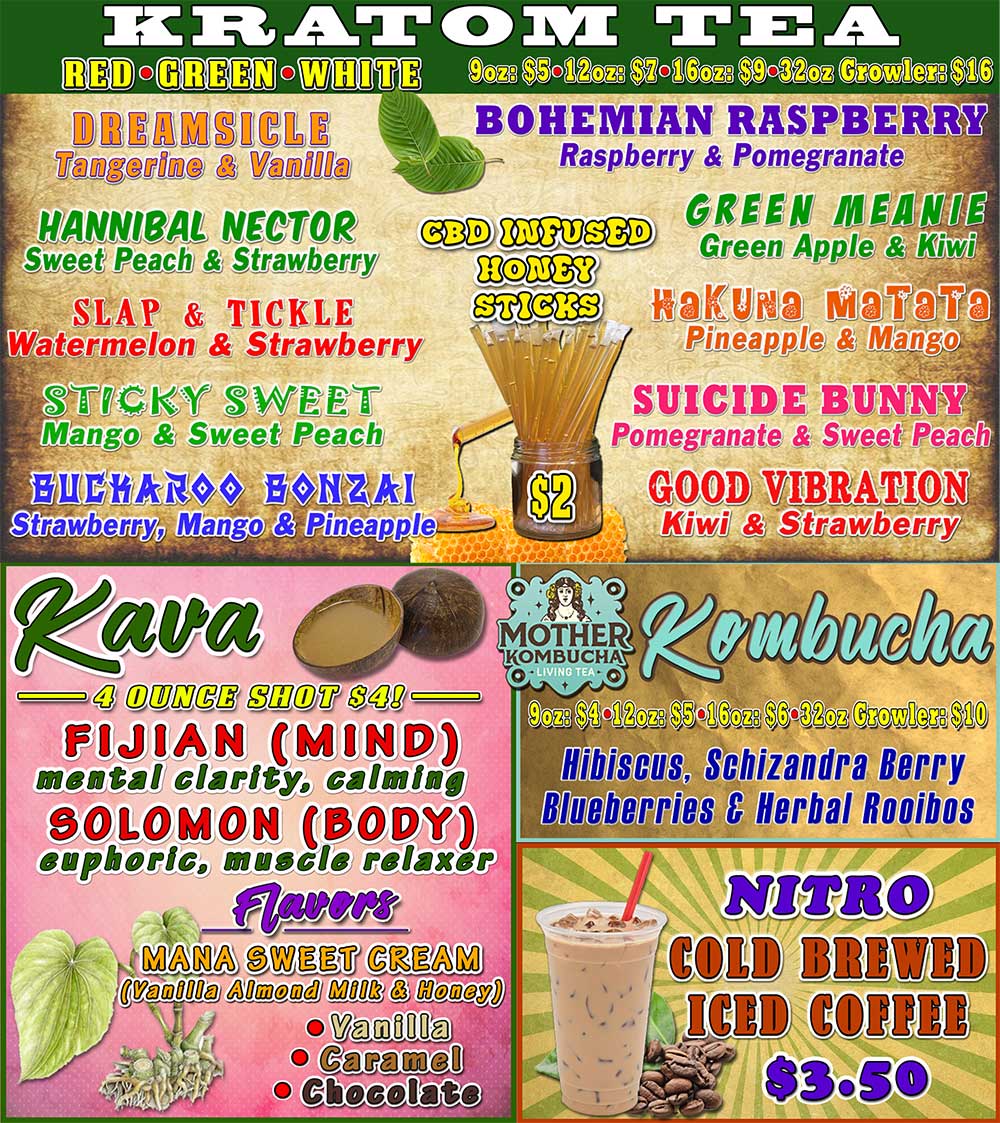 DRIP Botanical Tea Bar Drink Menu